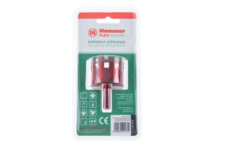 Коронка алмазная HAMMER Ф45мм HEX (DHS 45.0*65/5) купить в Нижневартовске