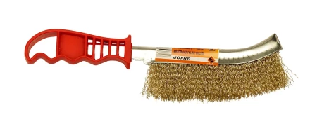Щетка металлическая латун с пластиковой ручкой 51538 купить в Нижневартовске
