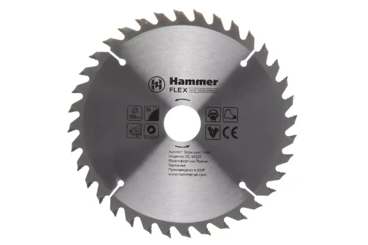Диск пильный твердосплавный HAMMER Ф190х30мм 36зуб. купить в Нижневартовске