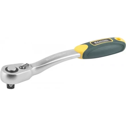 Трещотка для торцовых головок KRAFTOOL "PRO", Сr-V сталь, 72 зубца, изогнутая, 1/2" 27795-1/2_z02 купить в Нижневартовске