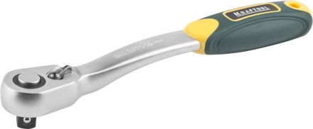 Трещотка для торцовых головок KRAFTOOL &quot;PRO&quot;, Сr-V сталь, 72 зубца, изогнутая, 1/2&quot; 27795-1/2_z02 купить в Нижневартовске