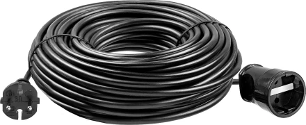 ЗУБР ПВС-207-Ш, ПВС, 2 x 0.75 мм2, 50 м, 2200 Вт, силовой удлинитель-шнур (55023-50) купить в Нижневартовске