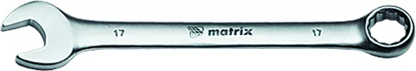 Ключ комбинированный 15 мм CrV матовый хром MATRIX 15111 купить в Нижневартовске