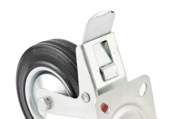 Колесо поворотное с тормозом d-160мм крепление платформенное СИБРТЕХ 68723 купить в Нижневартовске