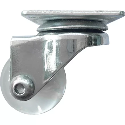 Колесо ПУ прозрачное поворотное d-35 мм, крепление платформенное Сибртех 68731 купить в Нижневартовске