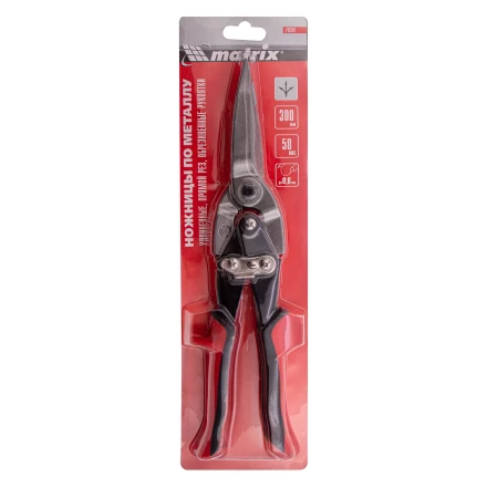 Ножницы по металлу Matrix 78341, удлиненные, 285 мм, пряморежущие, обрезиненные рукоятки купить в Нижневартовске
