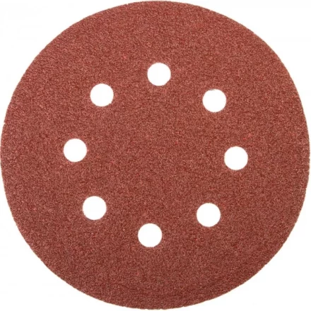Круг шлифовальный универсальный STAYER "MASTER" из абразивной бумаги на велкро основе, 8 отверстий, Р40, 125мм, 5шт 35452-125-040 купить в Нижневартовске