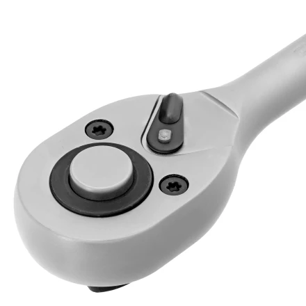 Ключ-трещотка 1/2" Сибртех, 45 зубьев, с быстрым сбросом, матовый хром 14023 купить в Нижневартовске