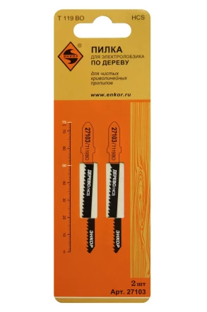 Пилка для электролобзика T119 BO 2 шт. Энкор 27103 купить в Нижневартовске
