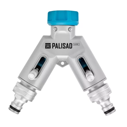 Разветвитель двухканальный Palisad 65832, с внутренней резьбой 3/4",алюминий, LUXE купить в Нижневартовске
