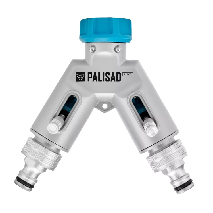 Разветвитель двухканальный Palisad 65832, с внутренней резьбой 3/4",алюминий, LUXE купить в Нижневартовске