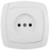 Розетка СВЕТОЗАР "CITY LIGHT" одинарная в сборе, без заземления, цвет белый, 16А/~250В SV-54200-W купить в Нижневартовске