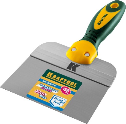 Шпатель KRAFTOOL фасадный с двухкомпонентной ручкой, нержавеющее полотно, 150мм 10036-150 купить в Нижневартовске