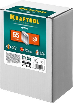Скобы тип 18GA (55 / 90 / C) 5000 шт 31789-30 купить в Нижневартовске