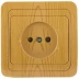Розетка СВЕТОЗАР "ГАММА" без заземления, одинарная, цвет ольха, 16А/~250В SV-54100-A купить в Нижневартовске