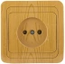 Розетка СВЕТОЗАР "ГАММА" без заземления, одинарная, цвет ольха, 16А/~250В SV-54100-A купить в Нижневартовске