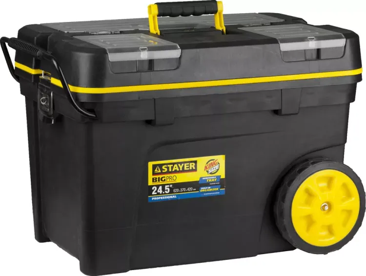 Ящик-тележка для инструмента "BIGPRO" пластиковая, STAYER Professional 38107-24 купить в Нижневартовске