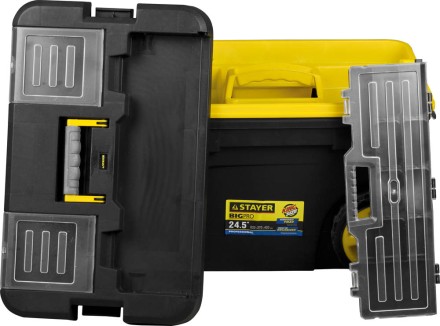 Ящик-тележка для инструмента &quot;BIGPRO&quot; пластиковая, STAYER Professional 38107-24 купить в Нижневартовске