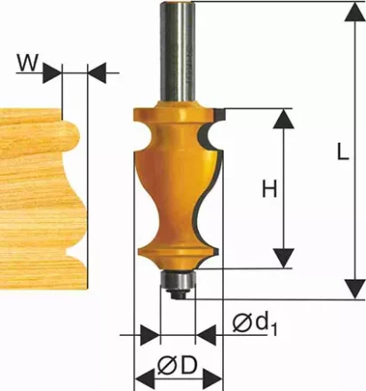 Фреза кромочная фигурная ф286х41мм хв 12мм 10575 купить в Нижневартовске