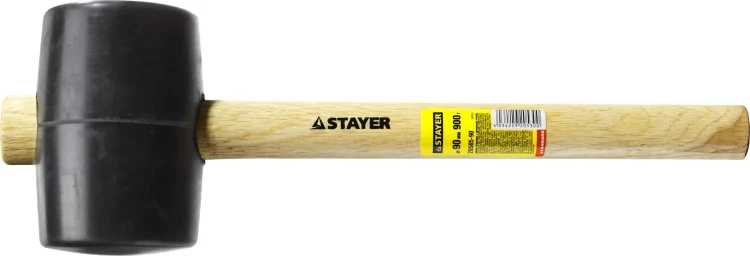 Киянка STAYER резиновая черная с деревянной ручкой, 900г 20505-90 купить в Нижневартовске