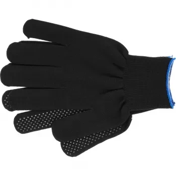 Перчатки нейлон ПВХ точка 13 класс чёрные XL 67848 купить в Нижневартовске