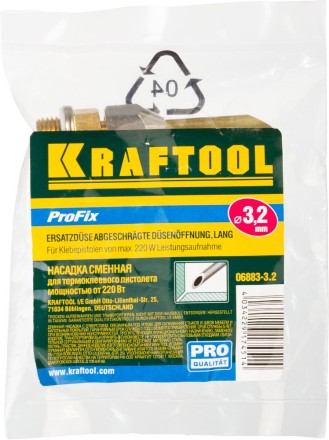 Насадка сменная KRAFTOOL &quot;PRO&quot; для клеевых (термоклеящих) пистолетов, для склеив стыков, швов мебели и напол покрытий,d=3,2мм 06883-3.2 купить в Нижневартовске