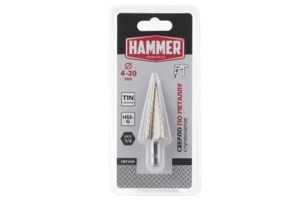 Сверло по металлу HAMMER Ф20х75мм (DR MT ST 4,0-20,0 мм*75/8мм) купить в Нижневартовске