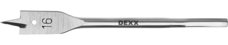 Сверло по дереву перовое, шестигранный хвостовик, DEXX 2945-16, d=16мм 2945-16 купить в Нижневартовске