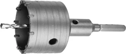 Коронка ЗУБР буровая, коническая посадка центрирующего сверла, шестигранный хвостовик, в сборе, 68мм 2917-68_z01 купить в Нижневартовске