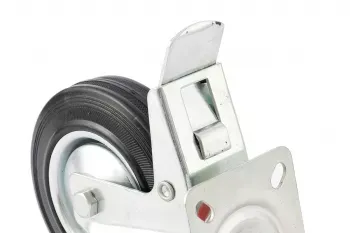 Колесо поворотное с тормозом d-200мм крепление платформенное СИБРТЕХ 68724 купить в Нижневартовске