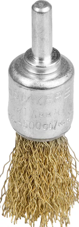 STAYER "PROFESSIONAL". Щетка кистевая для дрели, витая стальная проволока 0,3мм, 17мм 35113-17 купить в Нижневартовске