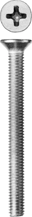 Винт ЗУБР "МАСТЕР" DIN 965, класс прочности 4.8, оцинкованный, M5x50мм, 5кг 303110-05-050 купить в Нижневартовске