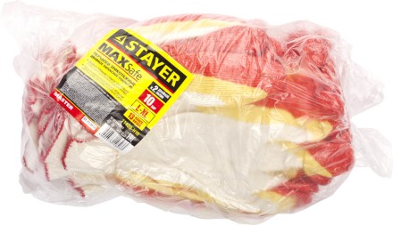 Перчатки STAYER &quot;МASTER&quot; MaxSafe трикотажные, двойная обливная ладонь из латекса, х/б, 13 класс, L-XL, 10 пар 11409-H10 купить в Нижневартовске