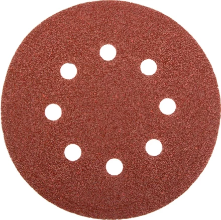 Круг шлифовальный универсальный STAYER "MASTER" из абразивной бумаги на велкро основе, 8 отверстий, Р60, 115мм, 5шт 35450-115-060 купить в Нижневартовске