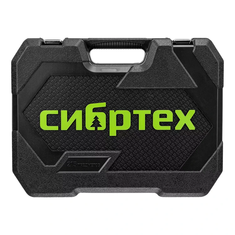 Набор инструментов Сибртех 14170, 1/2", 3/8", 1/4", пластиковый кейс 215 предм. купить в Нижневартовске