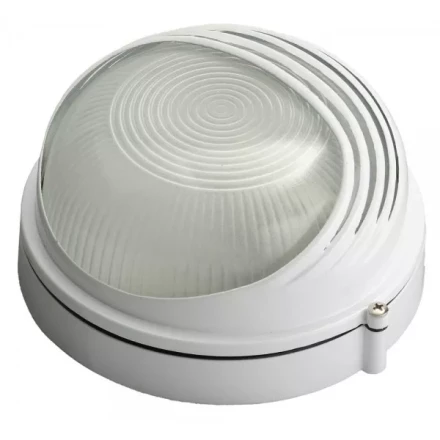 Светильник уличный СВЕТОЗАР влагозащищенный с верхним декоративным кожухом, цвет белый, 60Вт SV-57271-W купить в Нижневартовске