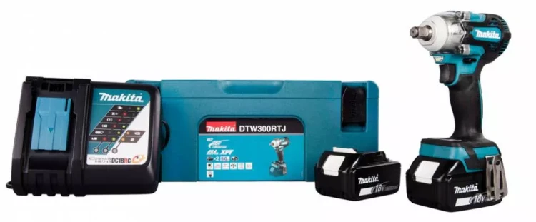 Аккумуляторный ударный гайковерт Makita DTW300RTJ (2 АКБ 5 Ач, ЗУ) купить в Нижневартовске