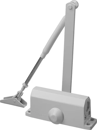 Доводчик дверной STAYER, для дверей массой до 80 кг, цвет белый 37916-80 купить в Нижневартовске