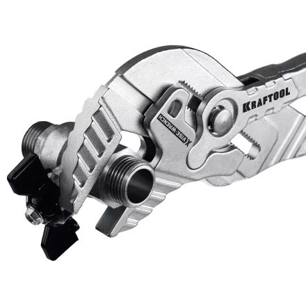 Клещи переставные-гаечный ключ с двухкомпонентными рукоятками и пластиковыми накладками 22069 купить в Нижневартовске