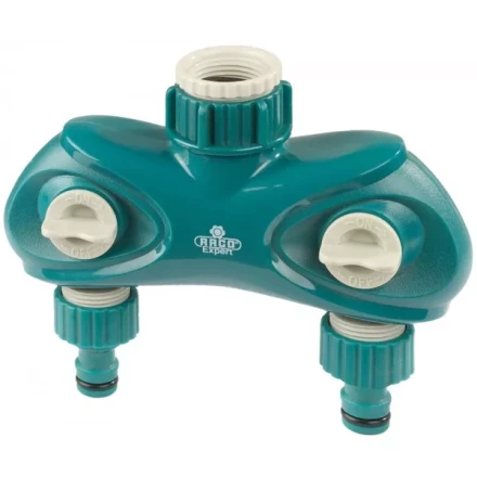 Распределитель поливочный RACO "Original" "LUXURY", двухканальный, 3/4"x1" 4250-55264C купить в Нижневартовске