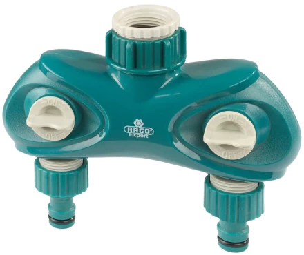 Распределитель поливочный RACO "Original" "LUXURY", двухканальный, 3/4"x1" 4250-55264C купить в Нижневартовске