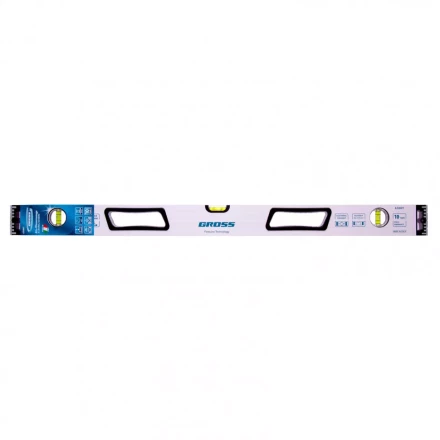 Уровень алюминиевый 800 мм усиленный рукоятки фрезерованный 3 глазка магнитный Gross 34371 купить в Нижневартовске