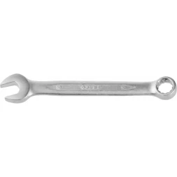 Ключ ЗУБР "ПРОФИ" гаечный комбинированный, Cr-V сталь, хромированный, 10мм 27022-10