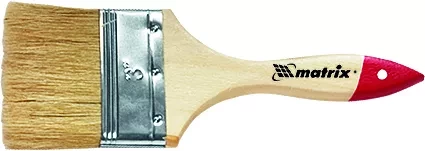 Кисть плоская "Стандарт" 1" (25 мм) натуральная щетина деревянная ручка  MATRIX 82520 купить в Нижневартовске