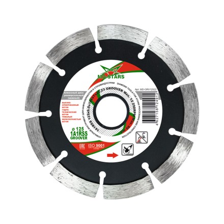 Диск алмазный по бетону 1A1RSS GROOVER MD-STARS 230*6.0*10*15T*22,23 mm купить в Нижневартовске