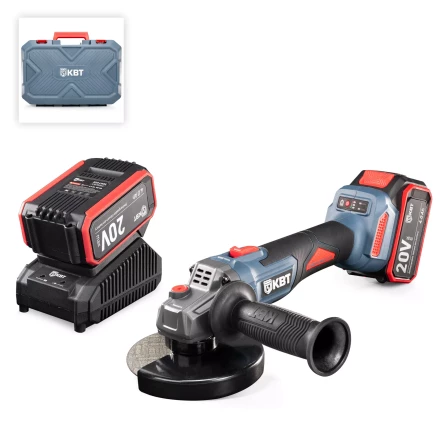 Угловая шлифмашина аккумуляторная бесщеточная КВТ GB-20-125 с оснасткой до 125 мм (102595) купить в Нижневартовске