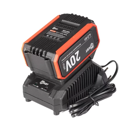 Угловая шлифмашина аккумуляторная бесщеточная КВТ GB-20-125 с оснасткой до 125 мм (102595) купить в Нижневартовске