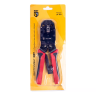 Кримпер многофункциональный КВТ JT-03 с 3 встроенными модулями для обжима RJ-45, RJ-12, RJ-11 (79759) купить в Нижневартовске