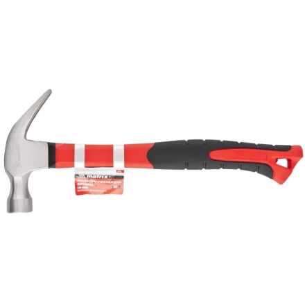 Молоток-гвоздодер &#039;&#039;optimal&#039;&#039; 450 г фибергласовая обрезиненная рукоятка MATRIX 10456 купить в Нижневартовске