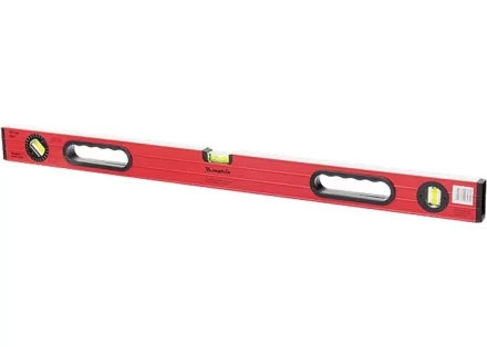 Уровень алюминиевый 600 мм  фрезерованный. 3 глазка 1 поворотный. две ручки. усиленный MATRIX 34506 купить в Нижневартовске